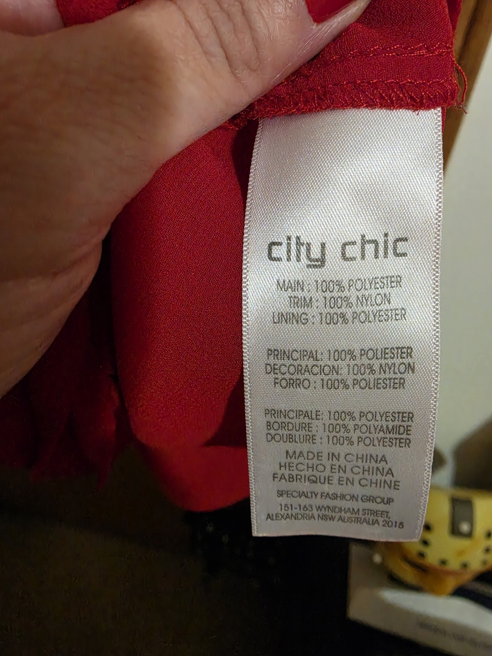 City Chic Red Lace-Trim Tank Top - Picture 3 of 4